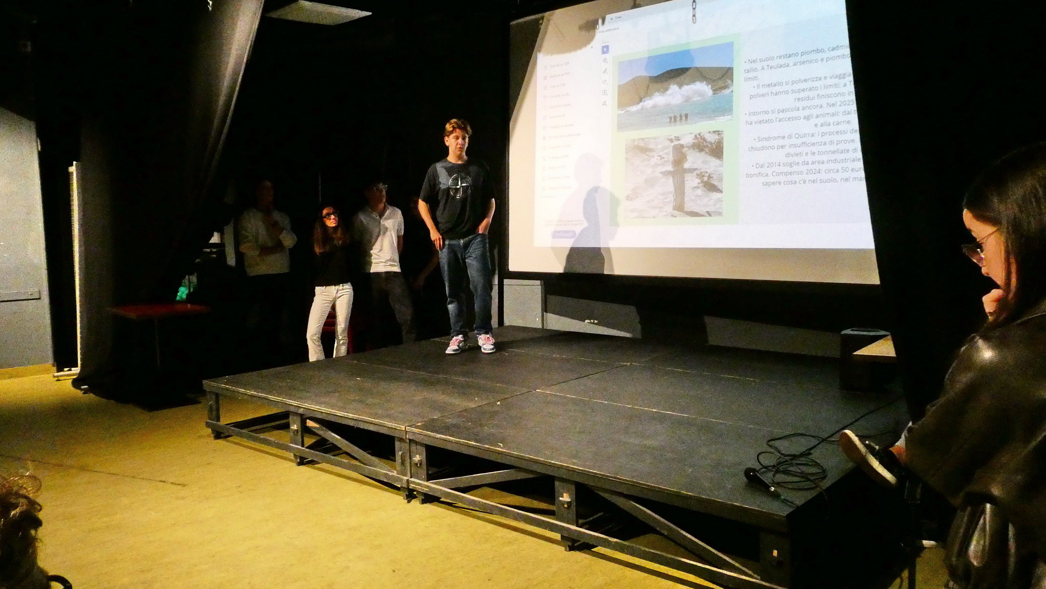Gli studenti presentano le loro slide