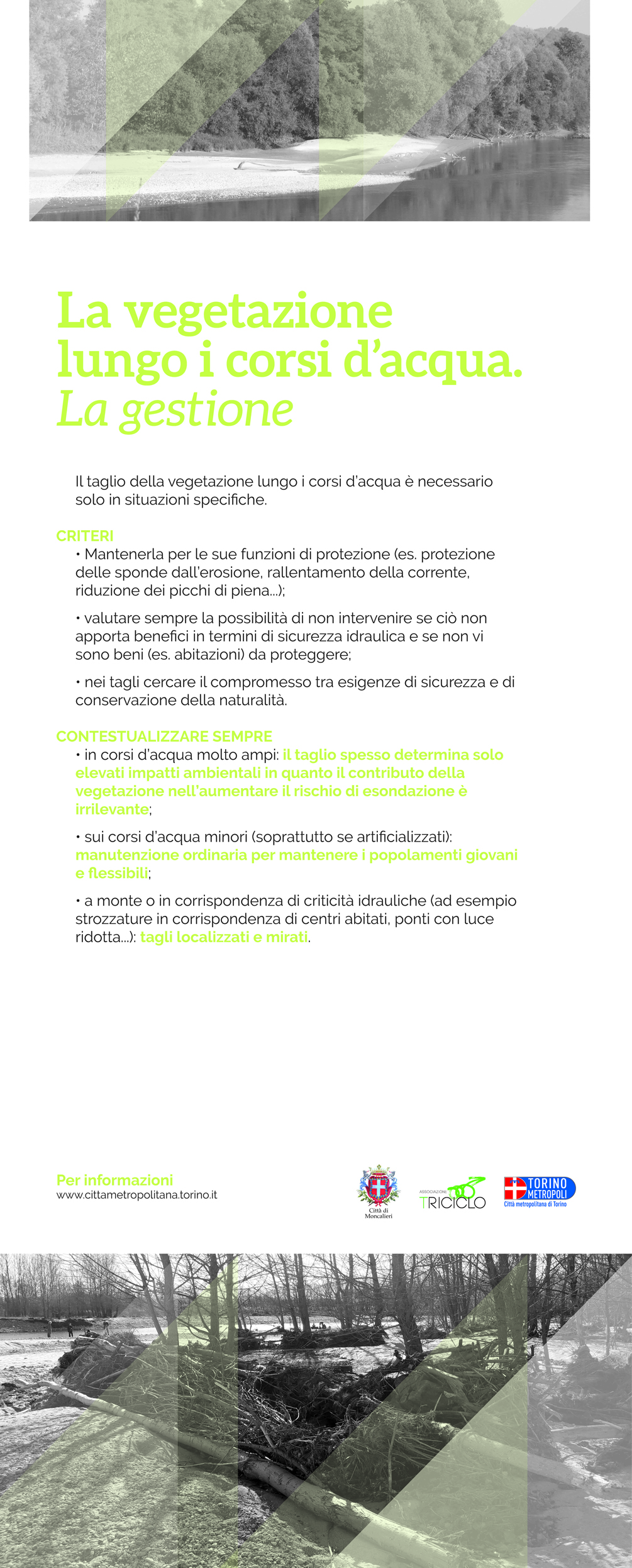 banner Triciclo CMT alluvione moncalieri Vegetazione gestione banner Triciclo CMT alluvione moncalieri Vegetazione gestione