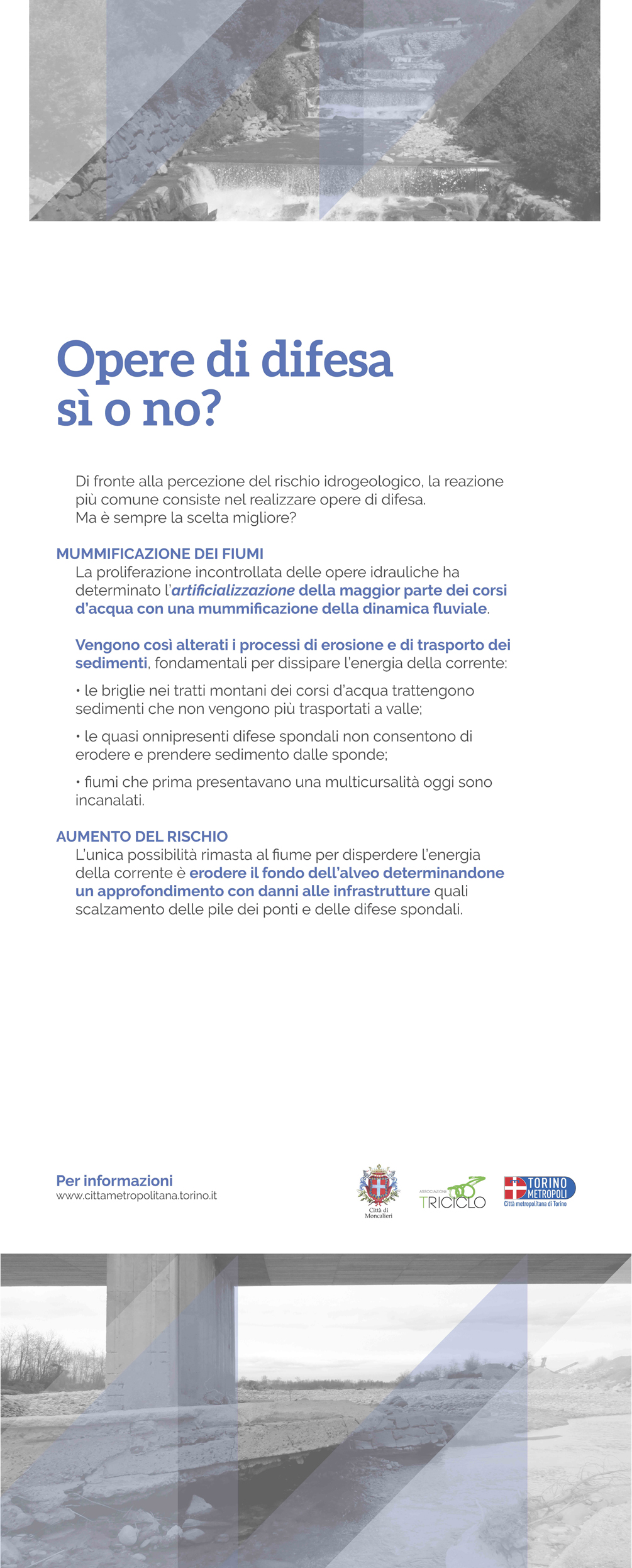 banner Triciclo CMT alluvione moncalieri Opere difesa banner Triciclo CMT alluvione moncalieri Opere difesa