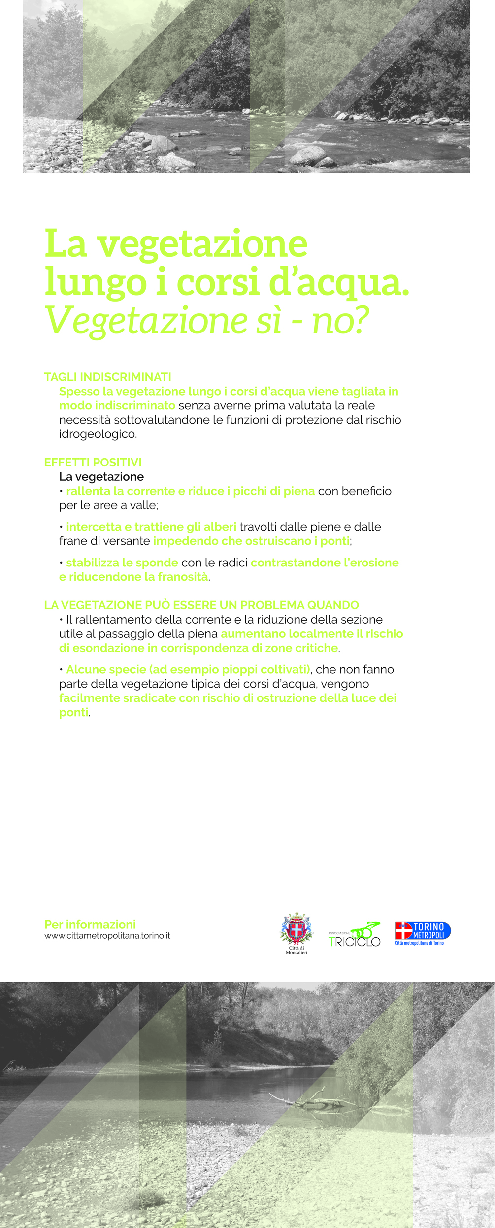 banner Triciclo CMT alluvione moncalieri Vegetazione si no banner Triciclo CMT alluvione moncalieri Vegetazione si no