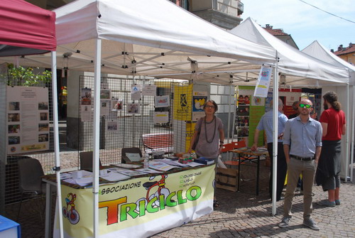 Stand di Triciclo a Dire Fare EcoSolidale 2015