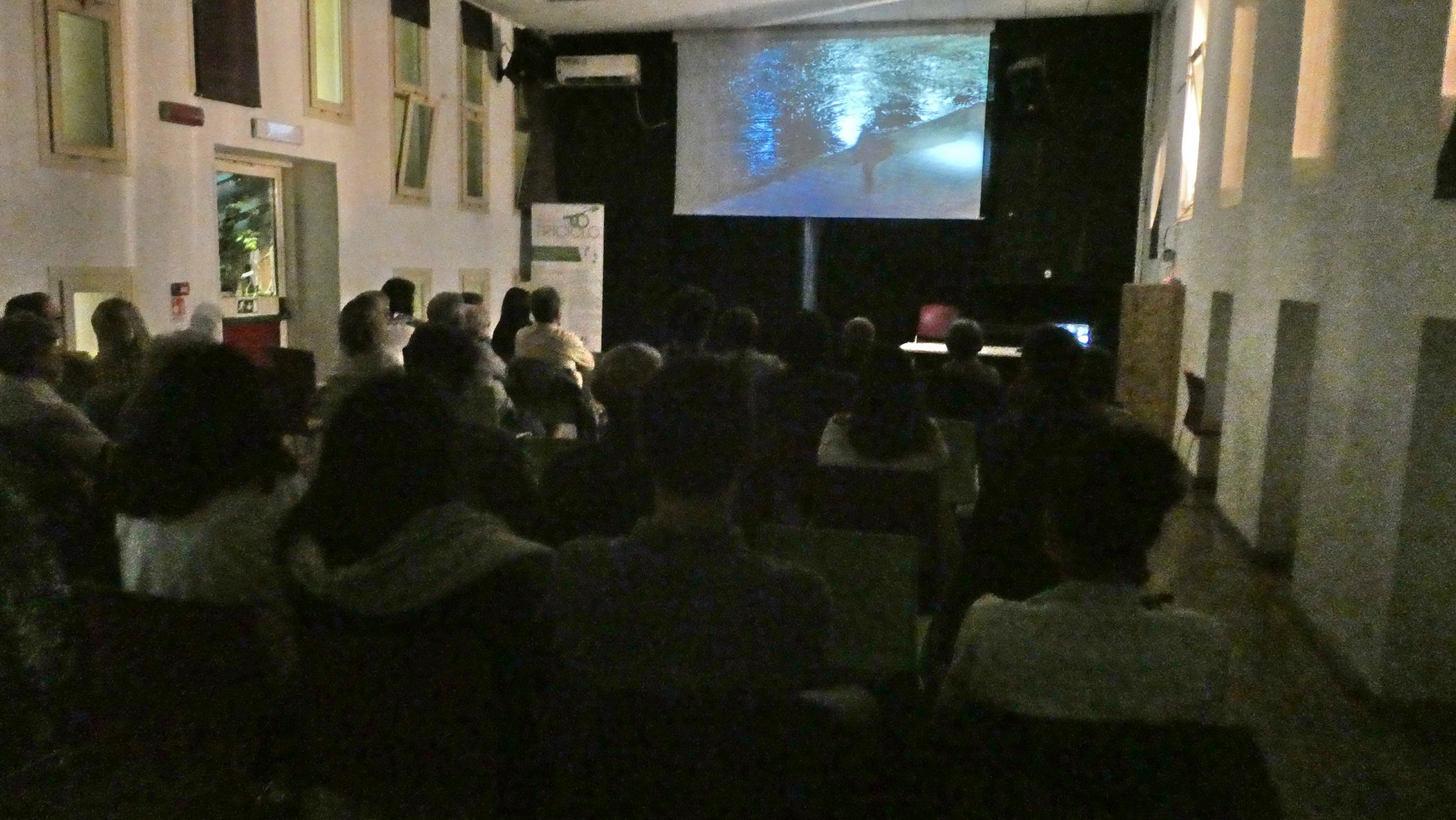 La sala durante la proiezione