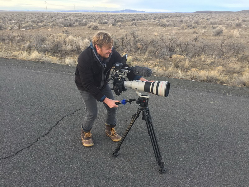 David Byars mentre filma